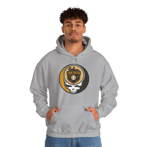 Grateful Dead - San Diego Padres Stealie Grateful Dead Unisex Heavy Blend Hoodie - MLB - StealieShop